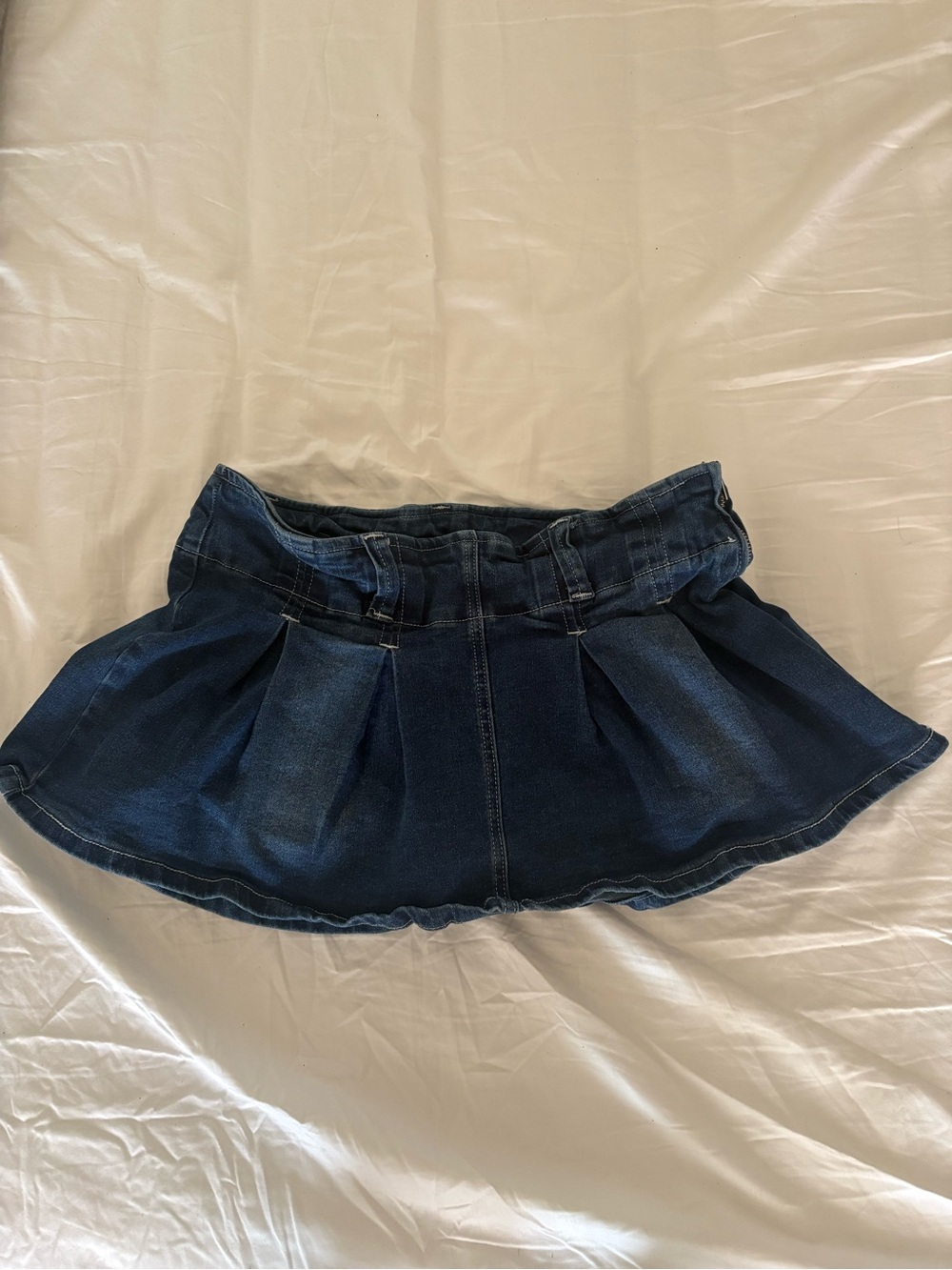Almost Famous Dark Blue Denim Circle Skirt